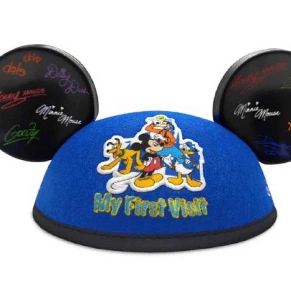Disney Mickey Mouse Blue and Black Ears Hat